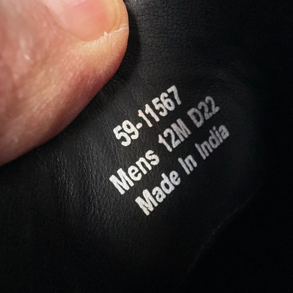 Johnston‎ & Murphy Dress Shoes 12M Black Leather Cap Toe Oxford Formal Business